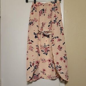 Floral Pink Maxi Skirt